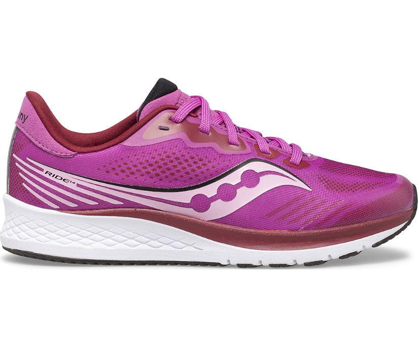 Tenis Saucony Ride 14 Niños Rosas | México 901JPQJ